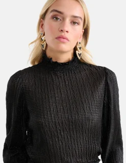 Shoeby Structuur Top Zwart<DAMES Tops