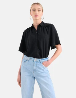 Shoeby Structuur Top Zwart<DAMES Tops