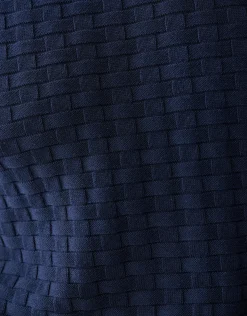 Shoeby Structuur Trui Donkerblauw<Heren Truien En Sweaters