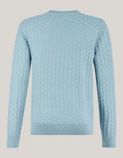 Shoeby Structuur Trui Lichtgroen<Heren Truien En Sweaters