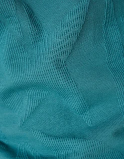 Shoeby Structuur T-shirt Donker Turquoise<Heren T-Shirts En Polo's