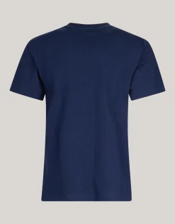 Shoeby Structuur T-shirt Donkerblauw<Heren T-Shirts En Polo's