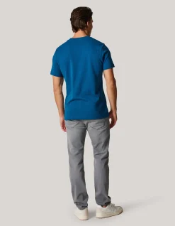 Shoeby Structuur T-shirt Donkerblauw<Heren T-Shirts En Polo's