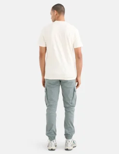 Shoeby Structuur T-shirt Gebroken Wit<Heren T-Shirts En Polo's