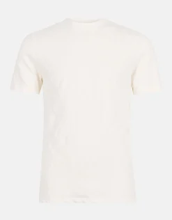 Shoeby Structuur T-shirt Gebroken Wit<Heren T-Shirts En Polo's