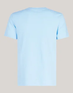 Shoeby Structuur T-shirt Lichtblauw<Heren T-Shirts En Polo's