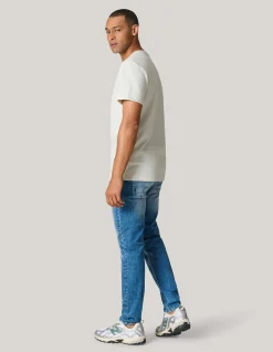 Shoeby Structuur T-shirt Lichtgrijs<Heren T-Shirts En Polo's