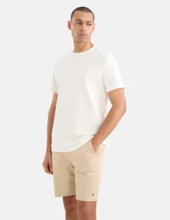 Shoeby Structuur T-shirt Wit<Heren T-Shirts En Polo's