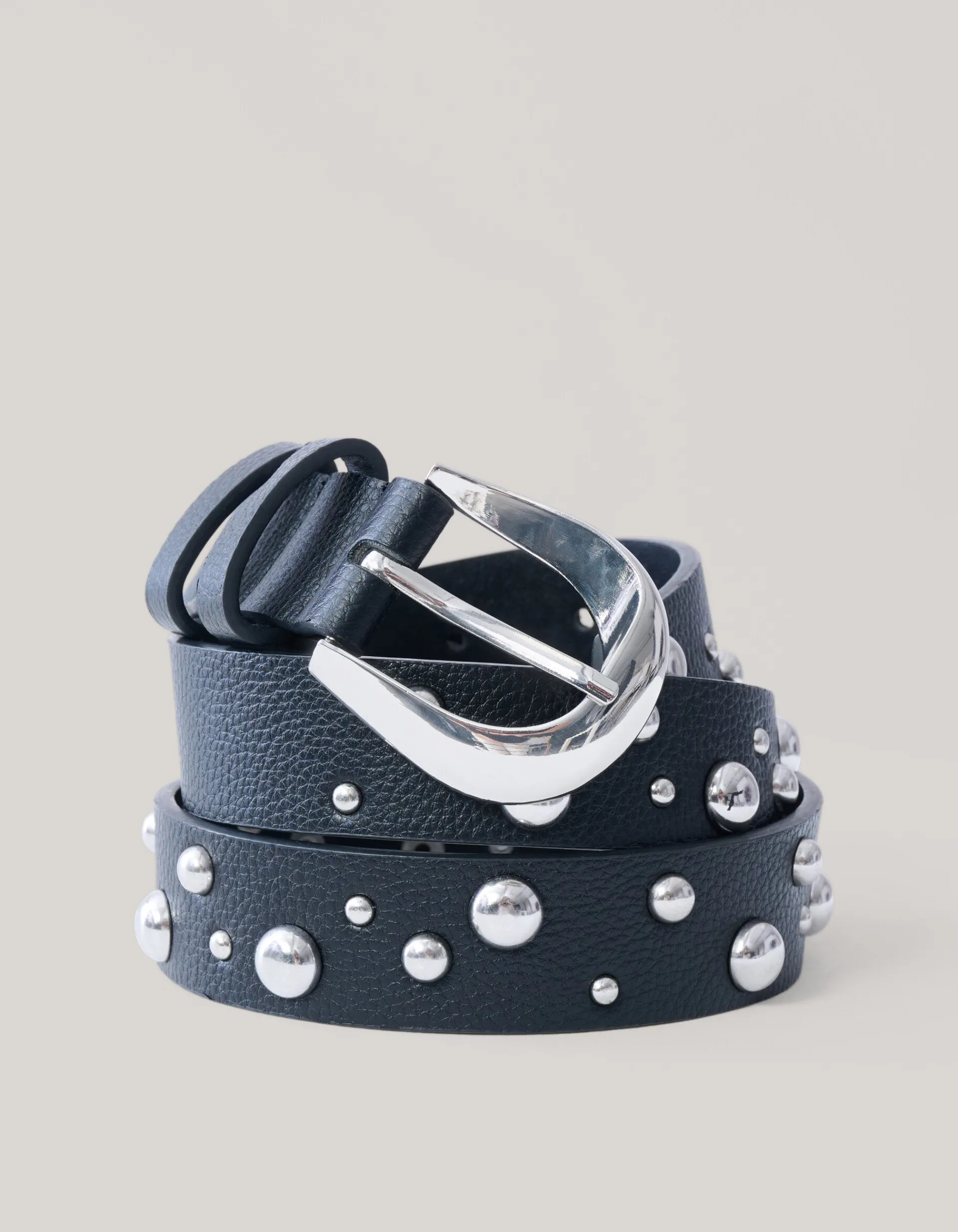 Shoeby Stud Riem Zwart<DAMES Riemen