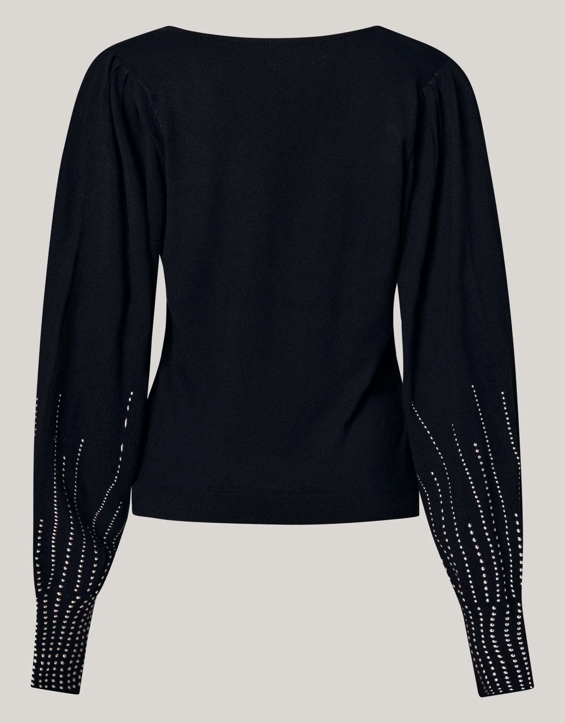 Shoeby Studded Gebreide V-hals Trui Zwart<DAMES Truien En Sweaters