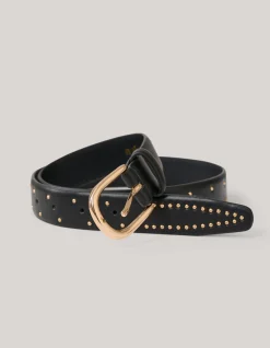 Shoeby Studded Riem Zwart<DAMES Riemen