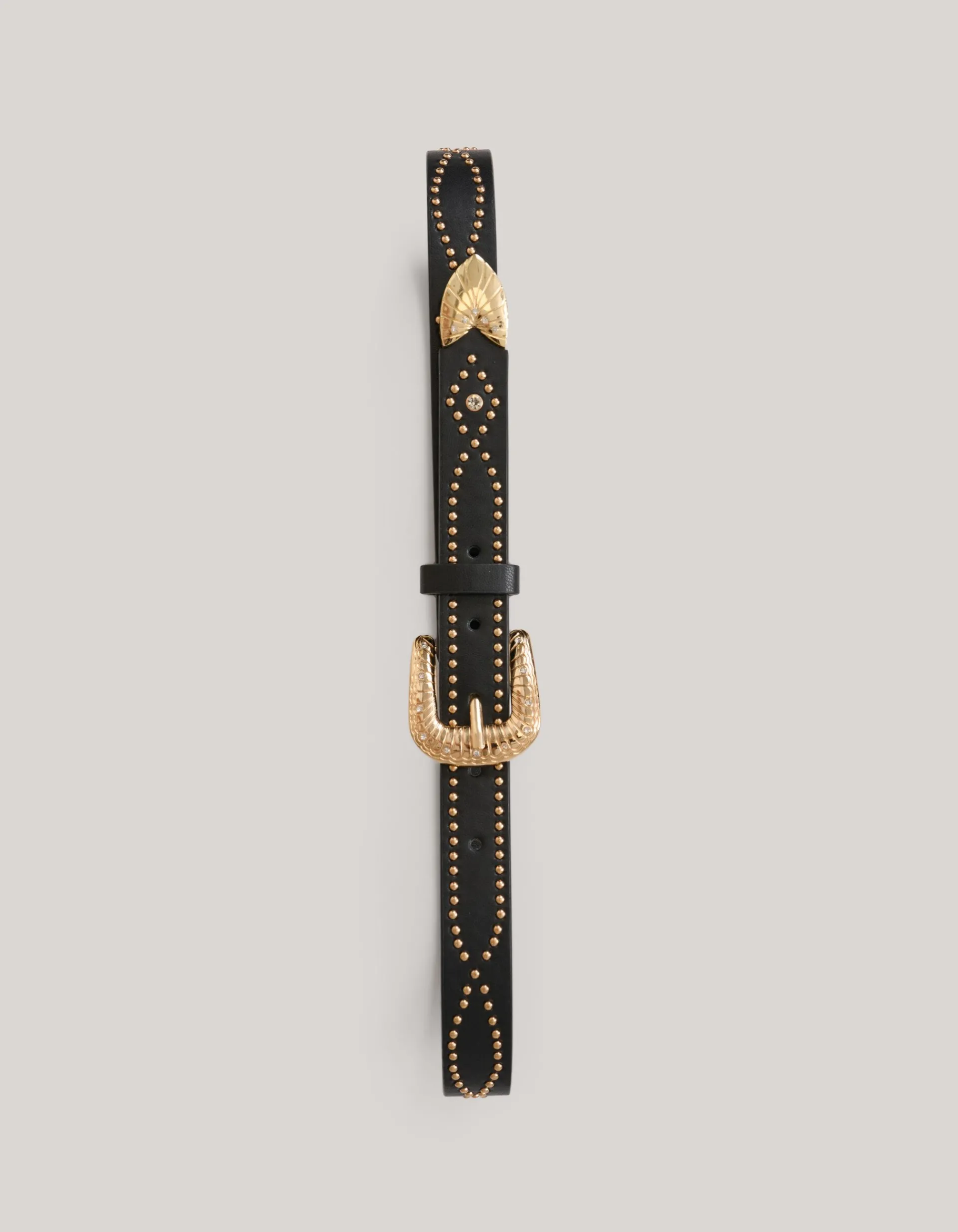 Shoeby Studded Riem Zwart<DAMES Riemen