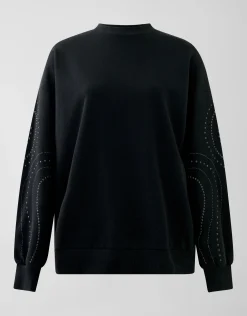 Shoeby Studded Sweater Zwart<DAMES Truien En Sweaters
