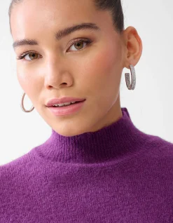 Shoeby Studio Strass Trui Donkerpaars<DAMES Truien En Sweaters