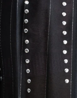 Shoeby Studs Lurex Jurk Zwart<DAMES Jurken