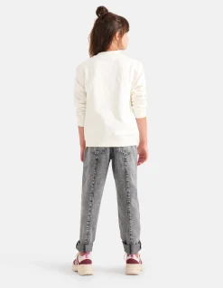 Shoeby Studs Straight Fit Jeans Donkergrijs< Jeans