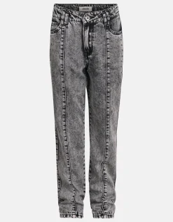 Shoeby Studs Straight Fit Jeans Donkergrijs< Jeans