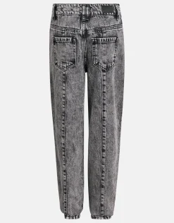 Shoeby Studs Straight Fit Jeans Donkergrijs< Jeans