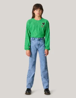 Shoeby Studs Straight Fit Jeans Blauw< Jeans