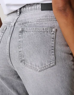 Shoeby Studs Tapered Fit Jeans Grijs<DAMES Jeans
