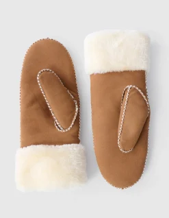 Shoeby Suède Wanten Bruin<DAMES Handschoenen
