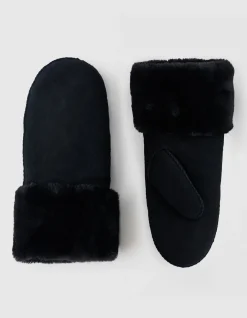 Shoeby Suède Wanten Zwart<DAMES Handschoenen