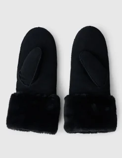 Shoeby Suède Wanten Zwart<DAMES Handschoenen