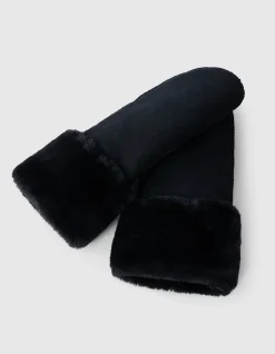 Shoeby Suède Wanten Zwart<DAMES Handschoenen