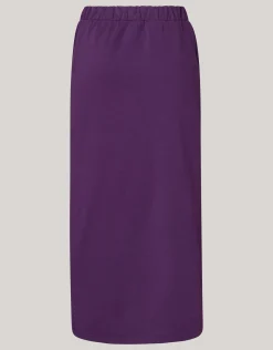 Shoeby Sweat Maxi Rok Paars<DAMES Rokken