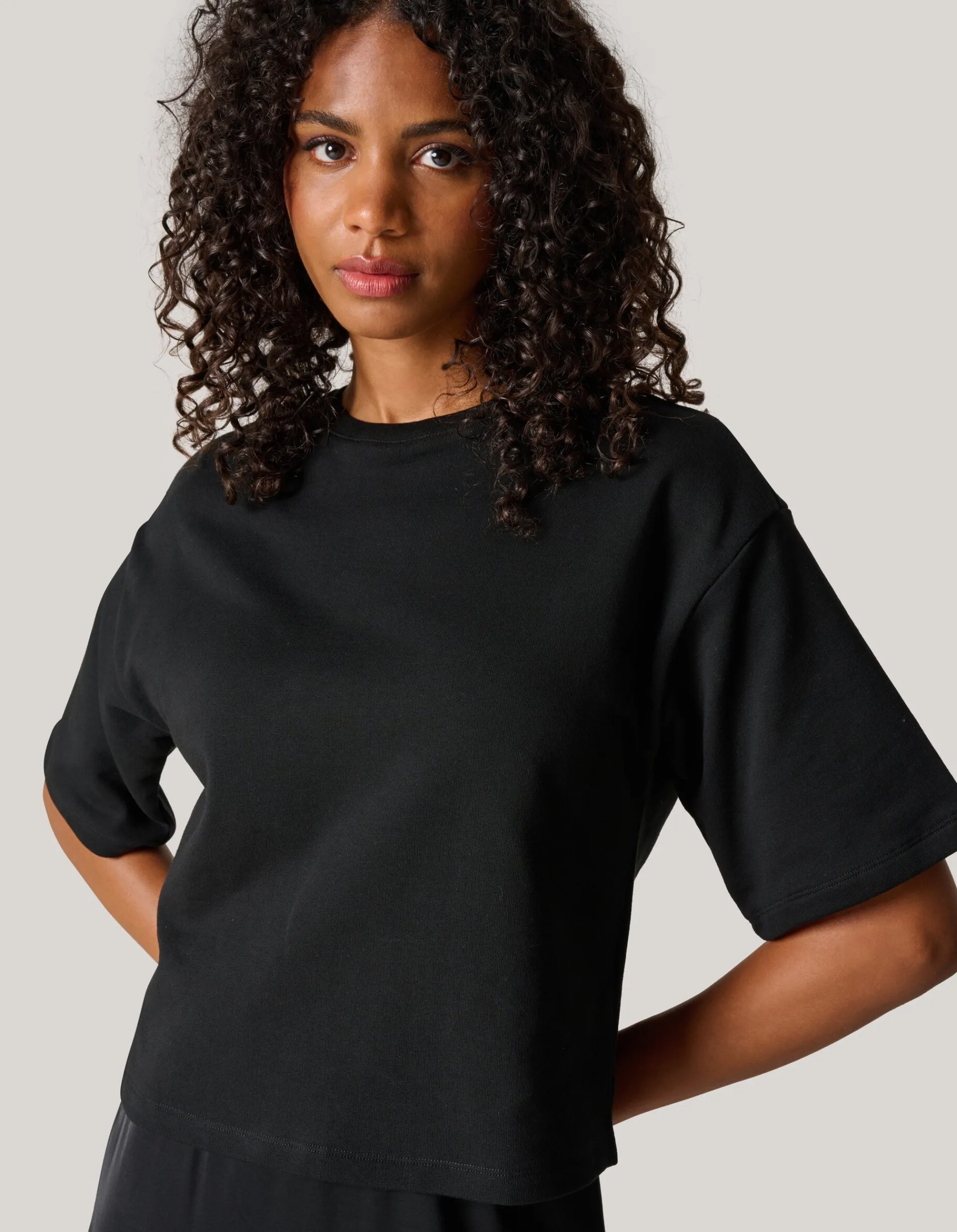 Shoeby Sweat Top Zwart<DAMES Tops