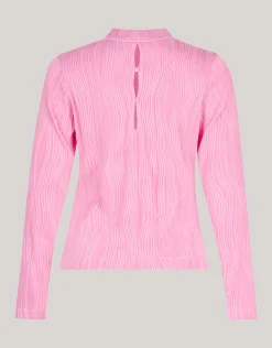 Shoeby Swirl Crinkle Top Roze<DAMES T-Shirts|Tops