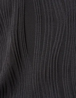 Shoeby Swirl Crinkle Top Zwart<DAMES Tops