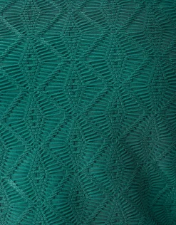 Shoeby Swirl Structuur Top Donkergroen<DAMES Tops