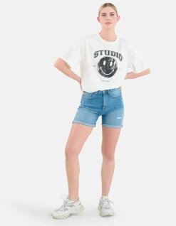 Shoeby Tapered Denim Short<DAMES Shorts