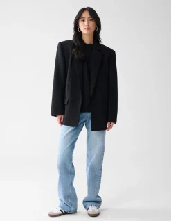 Shoeby Tapered Fit Blazer Zwart<DAMES Blazers
