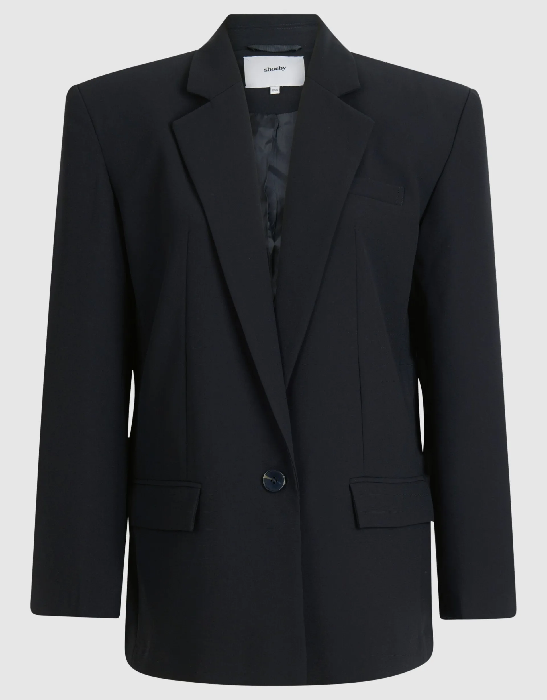 Shoeby Tapered Fit Blazer Zwart<DAMES Blazers