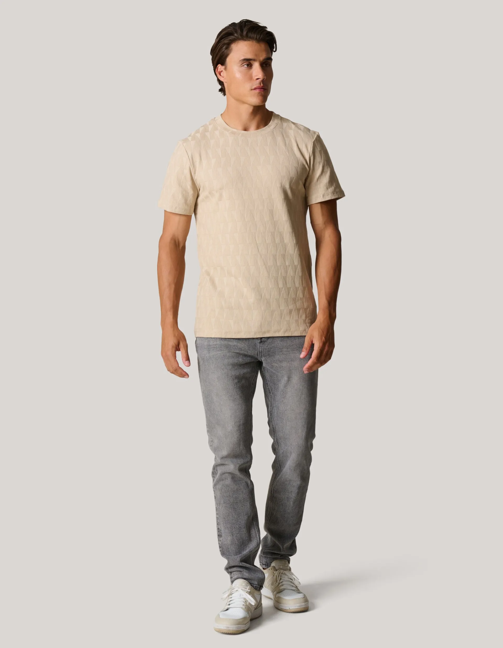 Shoeby Tapered Fit Jeans Grijs L32<Heren Jeans