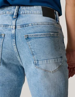Shoeby Tapered Fit Jeans Lichtblauw L32<Heren Jeans