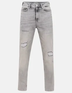 Shoeby Tapered Fit Jeans Lichtgrijs<DAMES Jeans