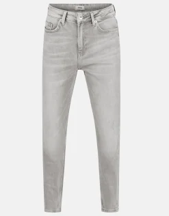 Shoeby Tapered Fit Jeans Lichtgrijs<DAMES Jeans