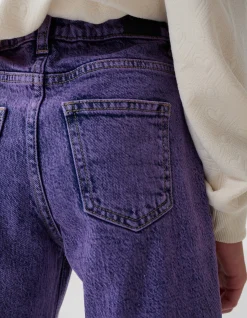 Shoeby Tapered Fit Jeans Washed Paars< Jeans