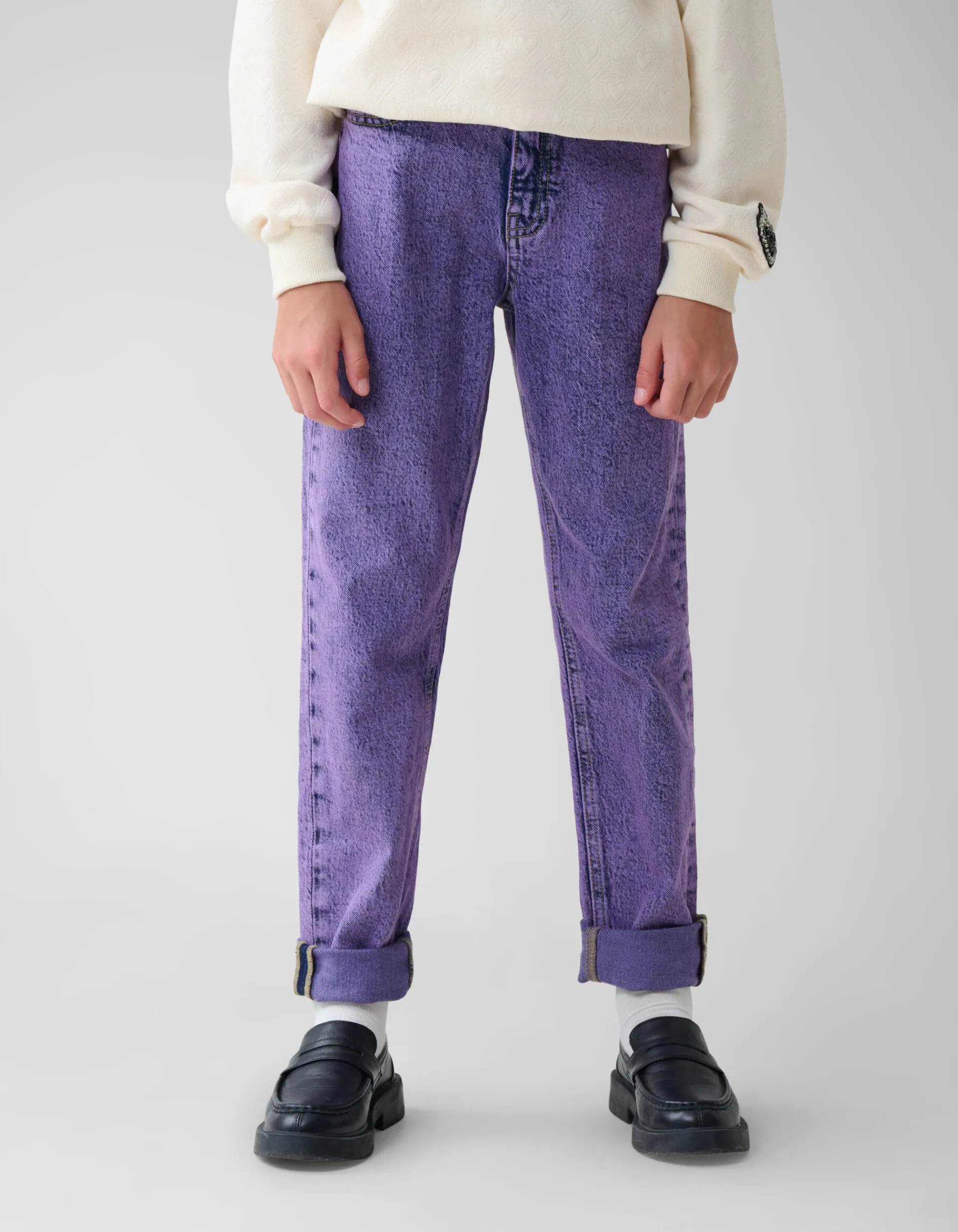 Shoeby Tapered Fit Jeans Washed Paars< Jeans