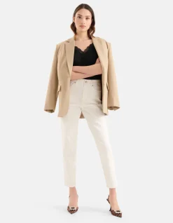 Shoeby Tapered Fit Jeans Wit L29<DAMES Jeans