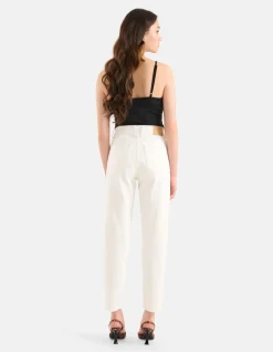 Shoeby Tapered Fit Jeans Wit L29<DAMES Jeans