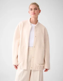 Shoeby Teddy Bomber Gebroken Wit By Lonneke<DAMES Jacks