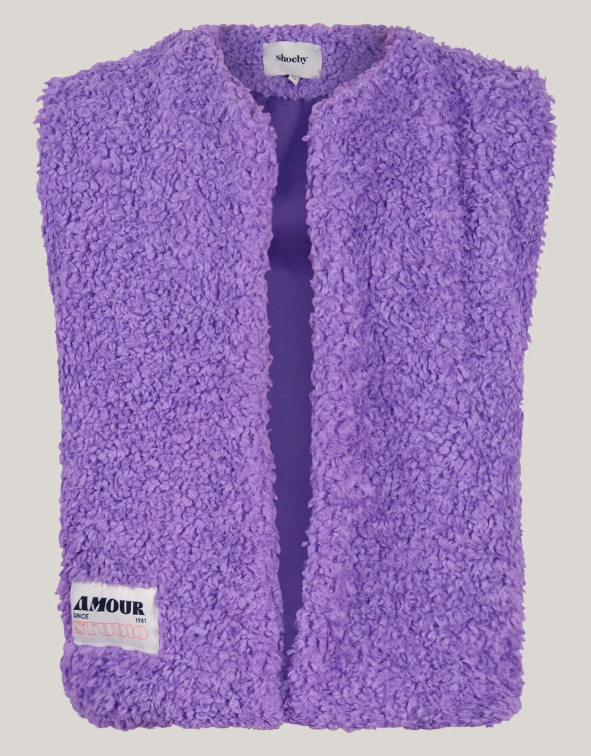 Shoeby Teddy Label Gilet Paars< Gilets