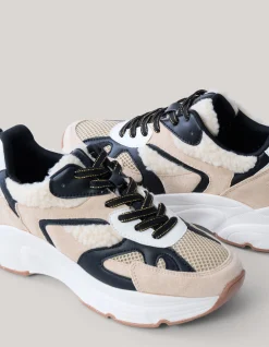 Shoeby Teddy Sneakers Beige<DAMES Sneakers