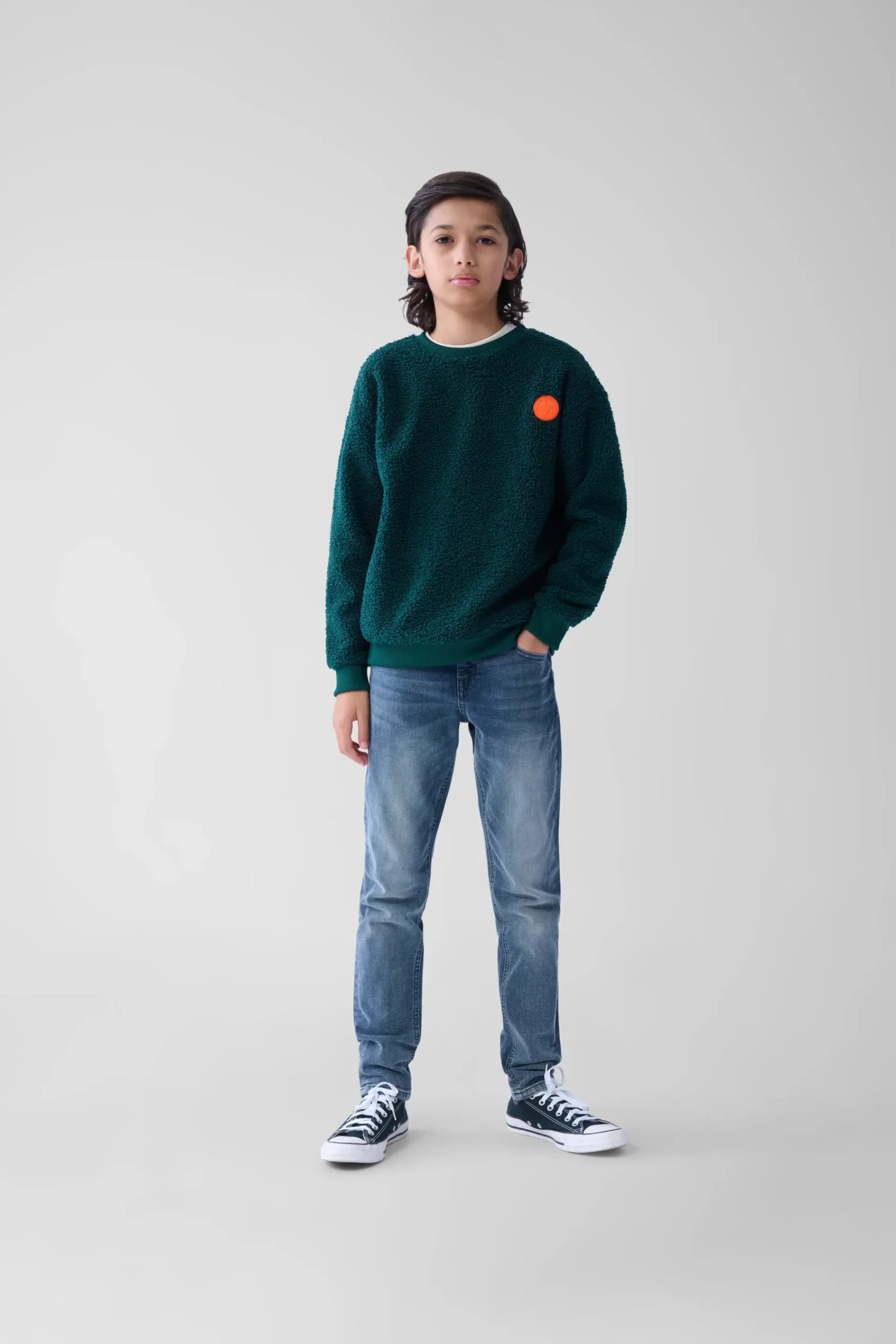 Shoeby Teddy Sweater Donkergroen< Gebreide Truien|Sweaters