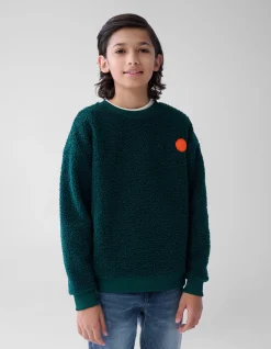 Shoeby Teddy Sweater Donkergroen< Gebreide Truien|Sweaters