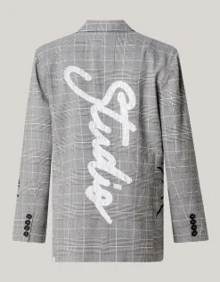 Shoeby Tekst Blazer Grijs<DAMES Blazers